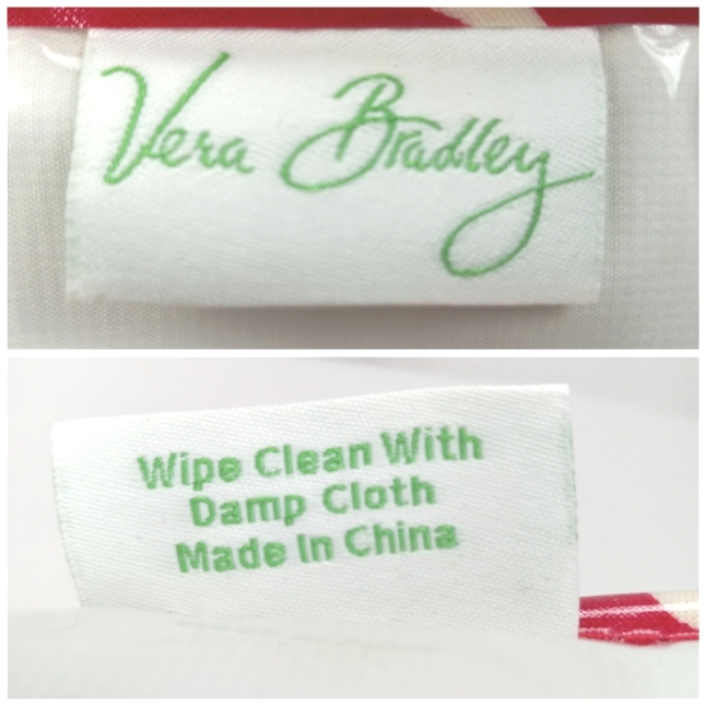 VERA BRADLEY 2010 Twirly Birds Pink Lined Thermal Tote Like New 2 Small Flaws - Picture 16 of 16